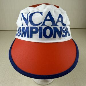 AJD NCAA Championship Painters Hat Cap Red White Blue Vintage 1980s Size M-L